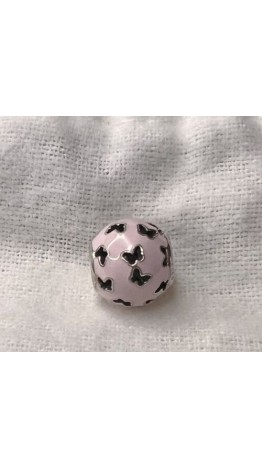Berloque Borboleta Rosa Prata 925